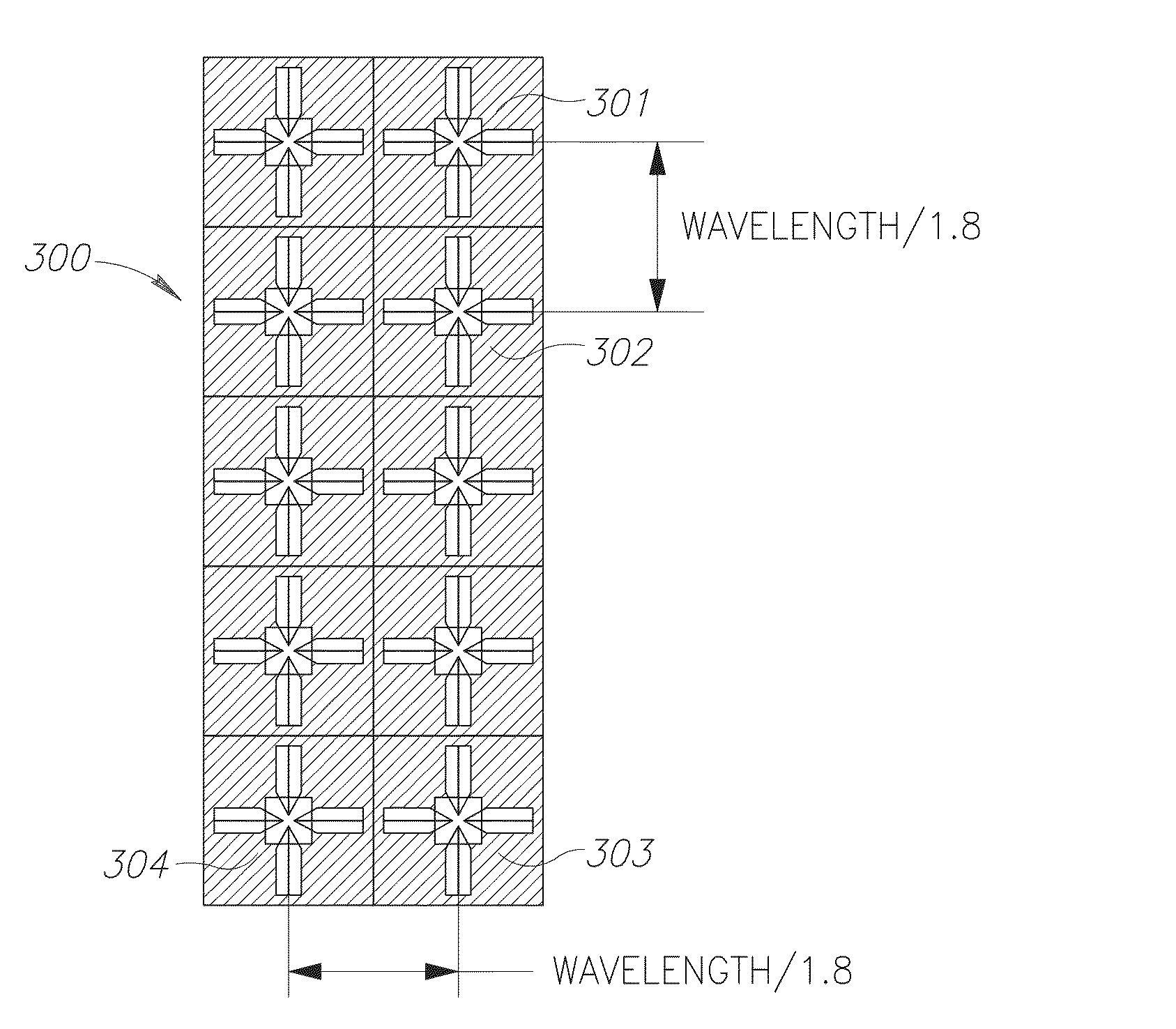 Printed antenna having non-uniform layers