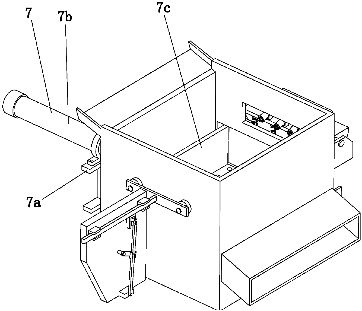 Working method of wastepaper processing device