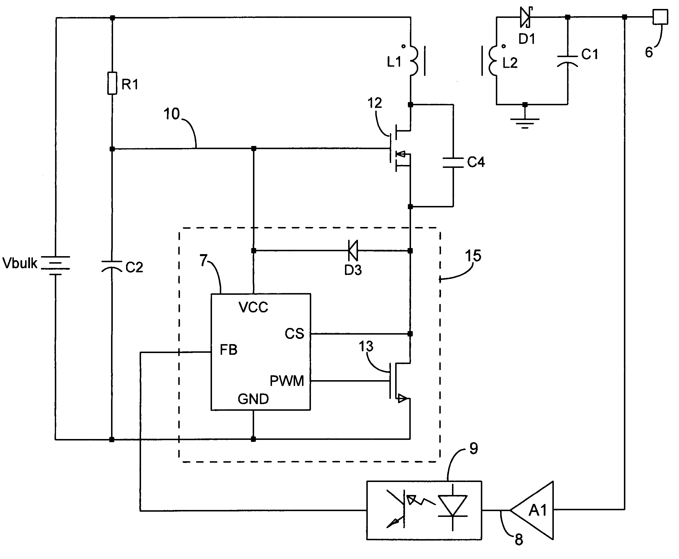 Cascode switch power supply