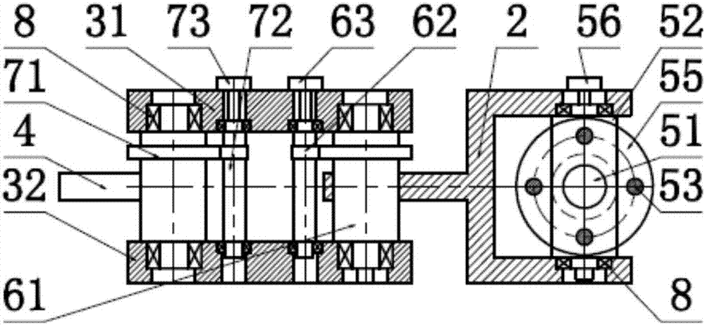 Four-degree-of-freedom parallel humanoid low-frequency mechanical foot