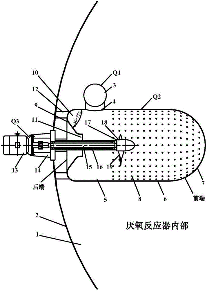 Integrated apparatus and method integrated in anaerobic digester to implement high-fiber material slurrying and scum shell breaking