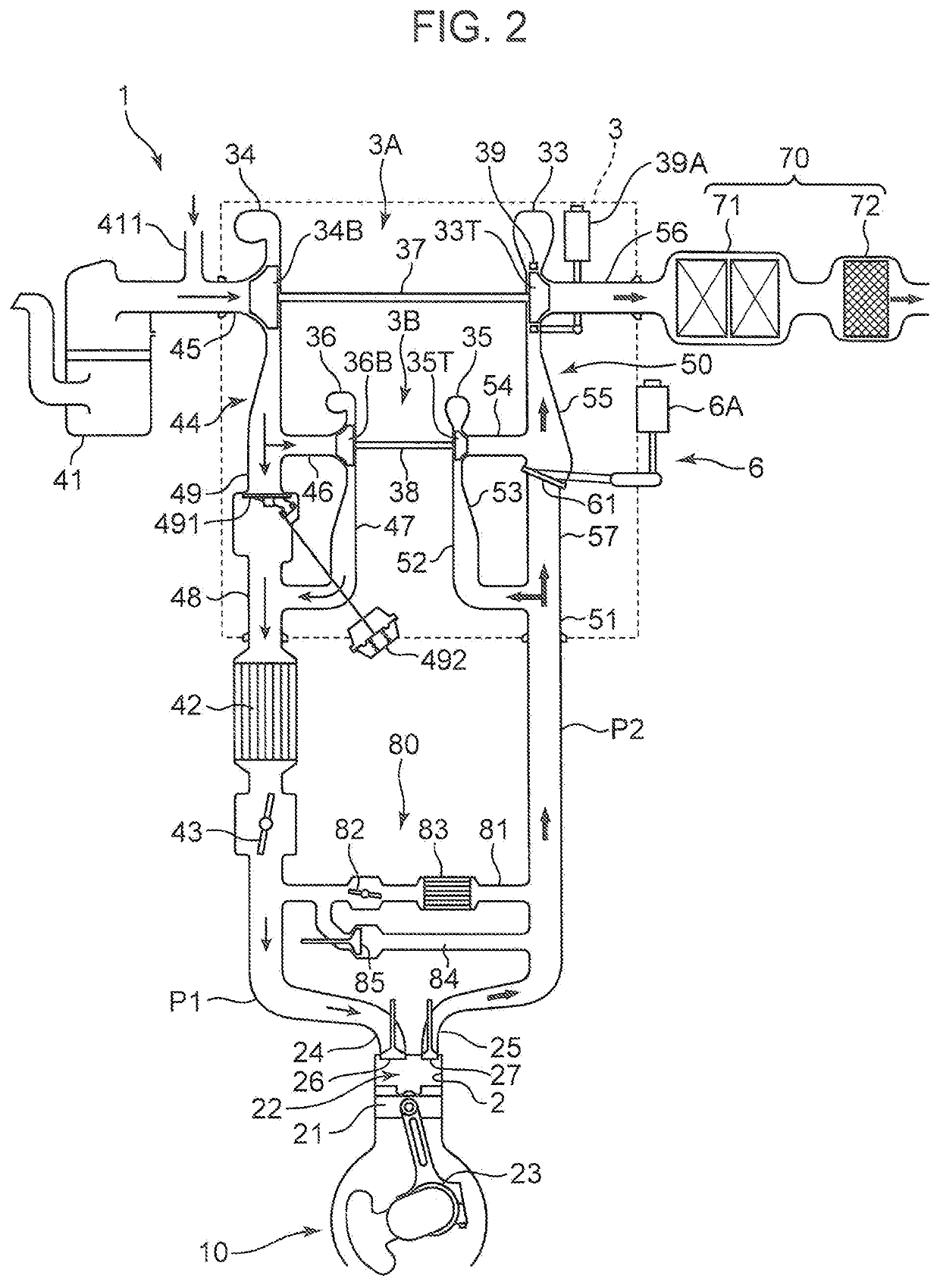 Turbocharger engine