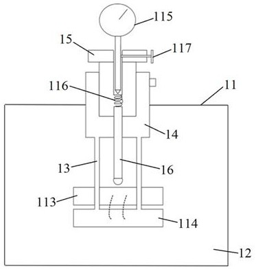 Proton exchange membrane conductivity test bin and test method