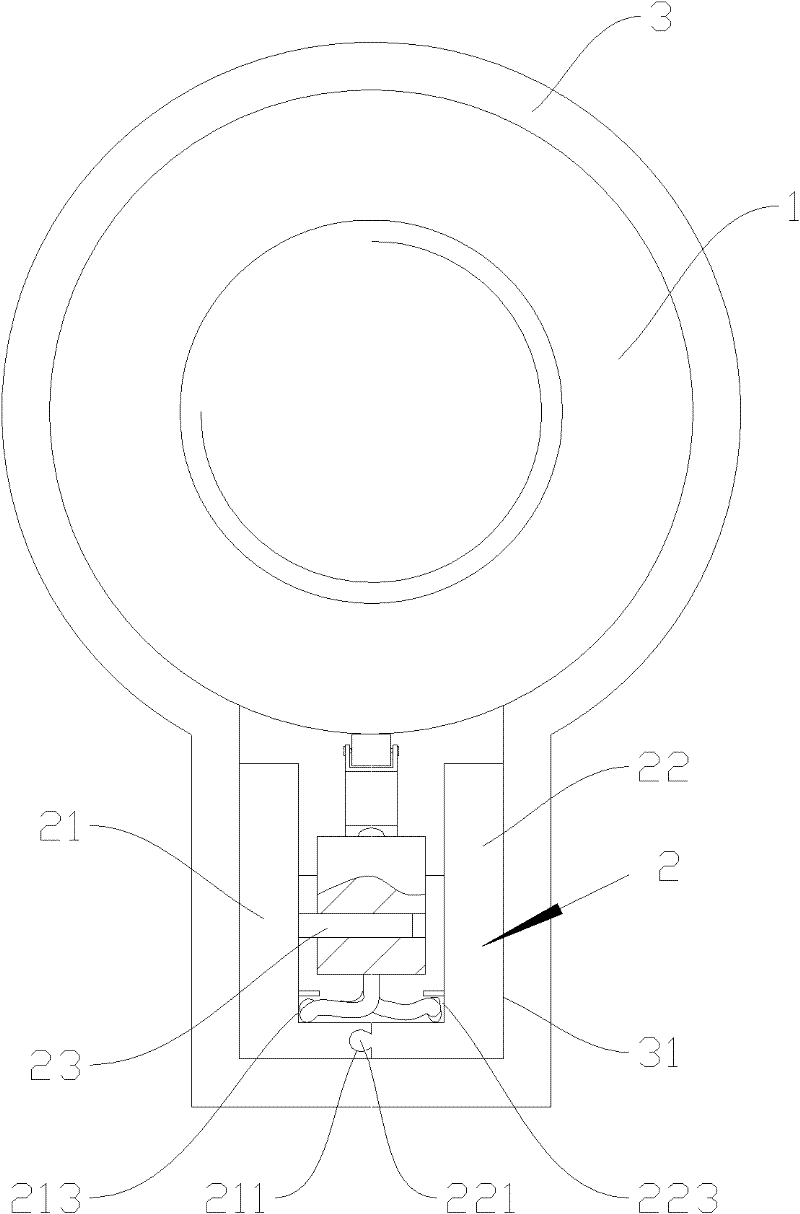 Improved micro switch fixing structure for electric push rod