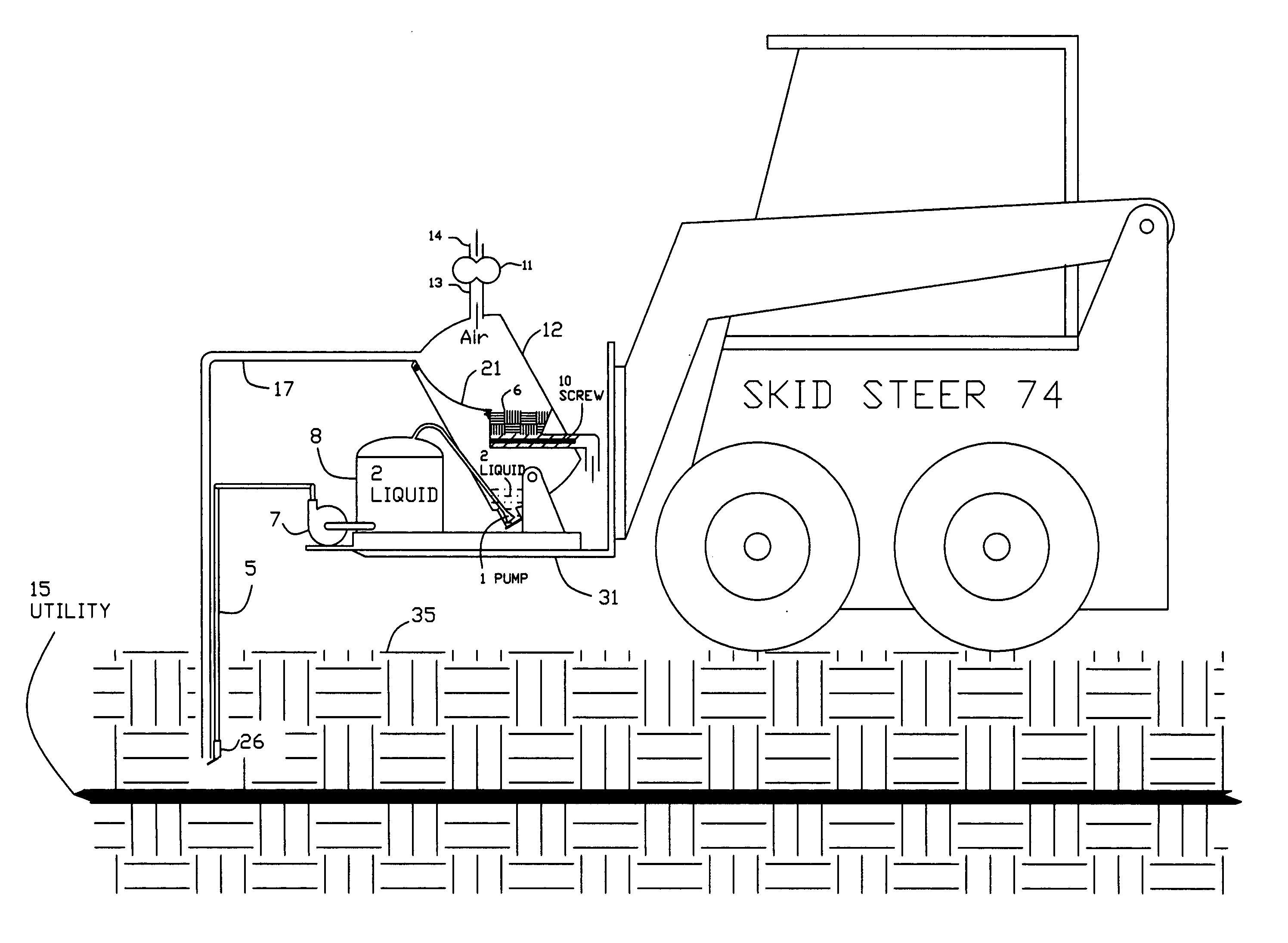 Mobile vacuum excavation attachment for vehicle