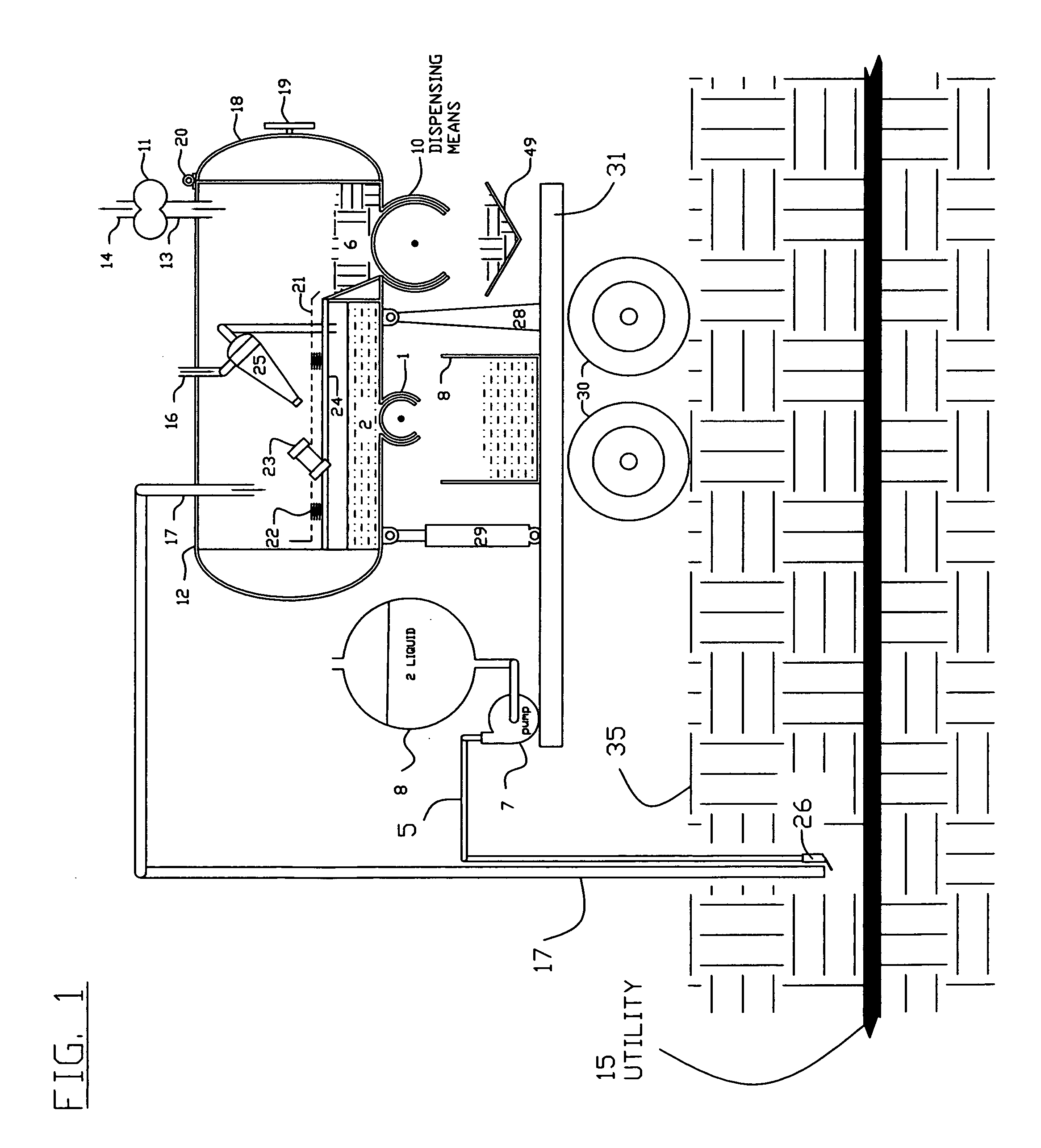 Mobile vacuum excavation attachment for vehicle