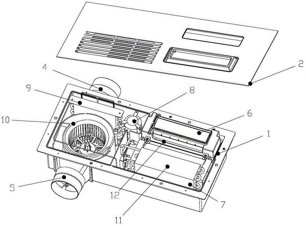 Ceiling embedded smart kitchen air conditioner