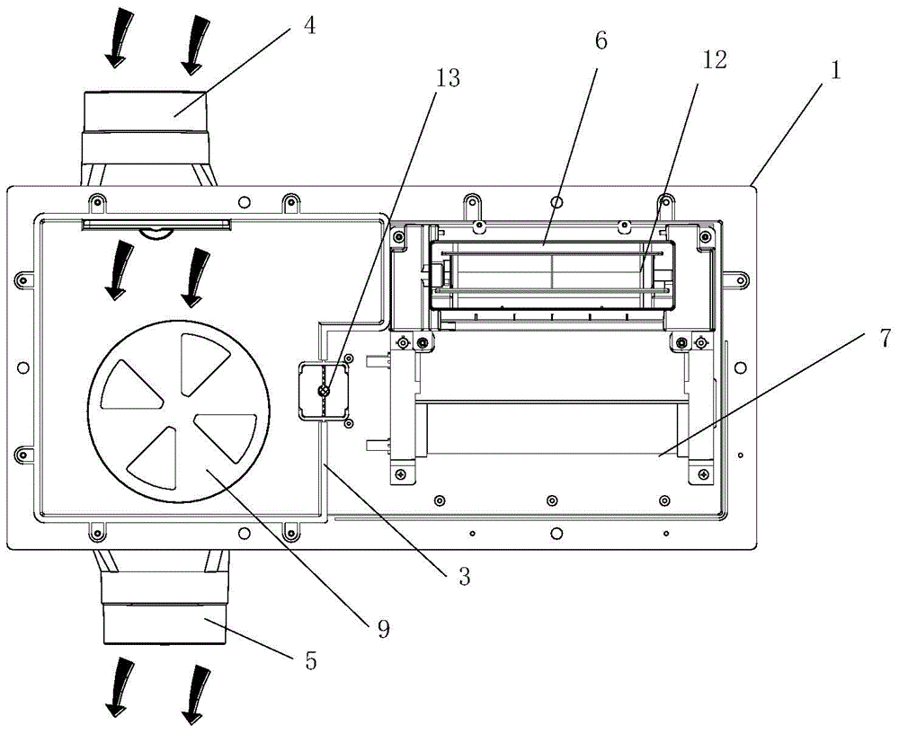 Ceiling embedded smart kitchen air conditioner