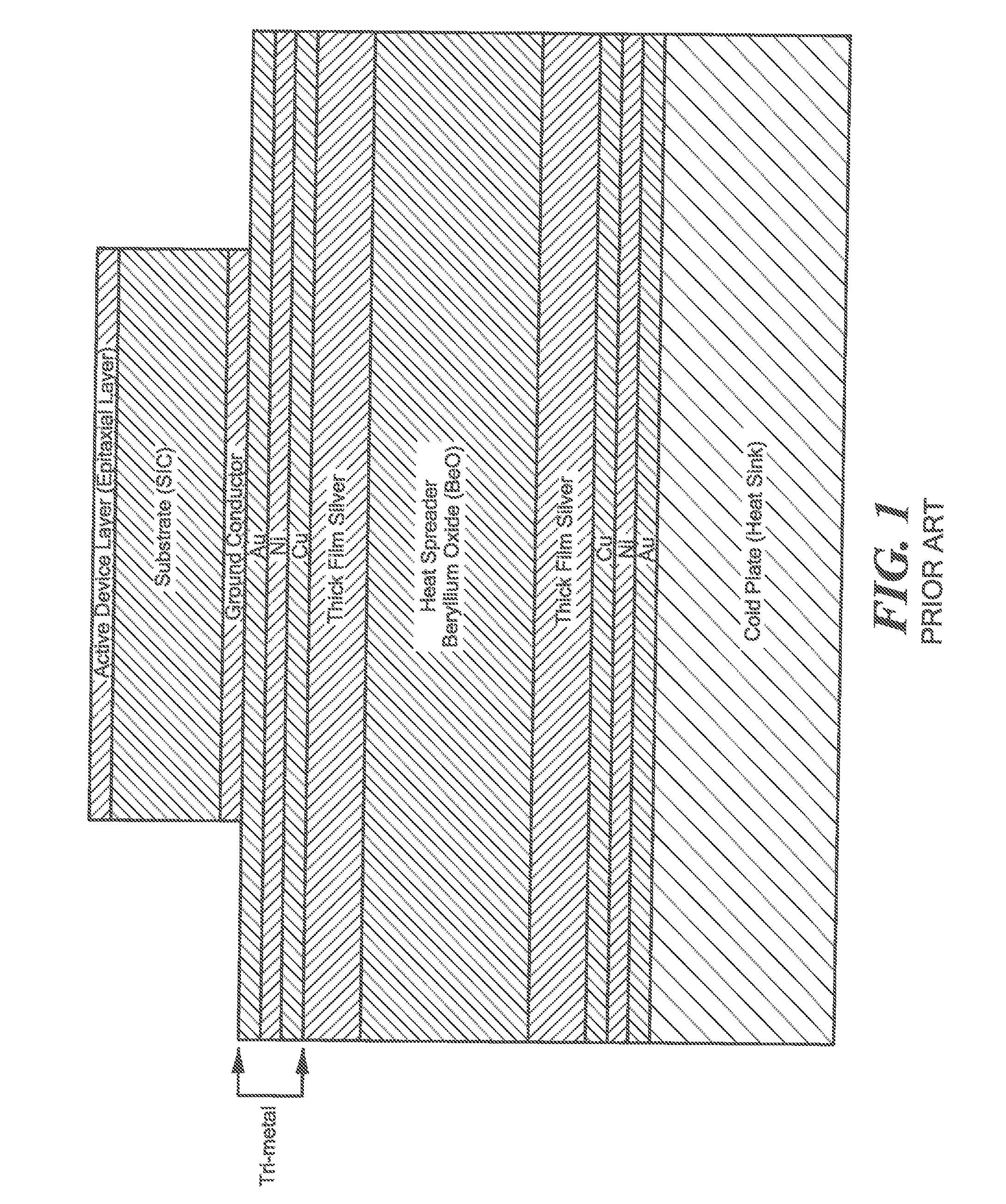 Thermal spreader having inter-metal diffusion barrier layer