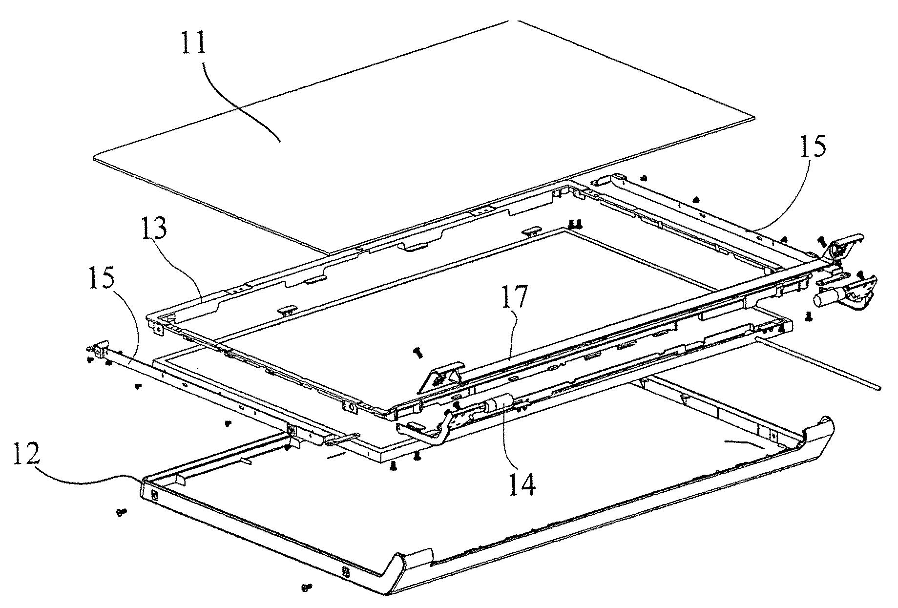 Screen of laptop computer and laptop computer having the same