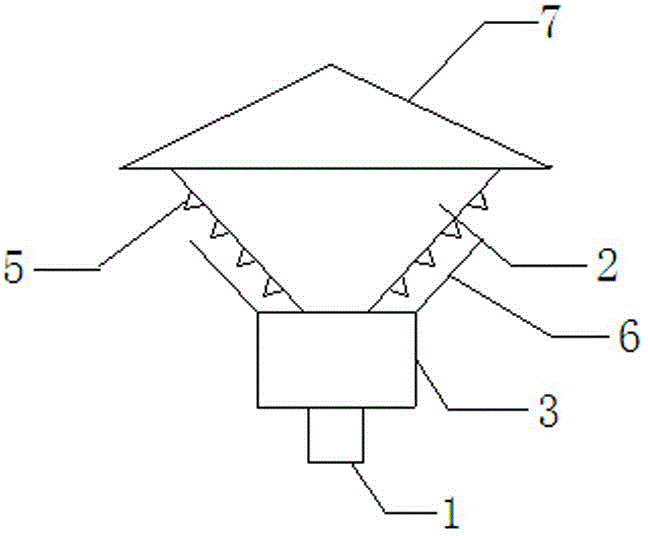 Pressure-equalizing turbulent type water distributor