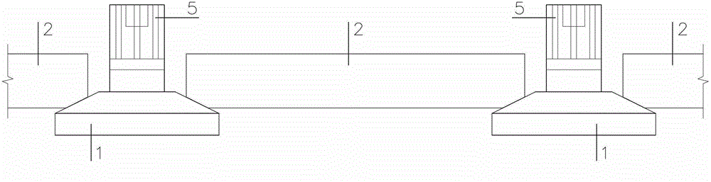 Pre-fabricated foundation structure of steel structure factory building