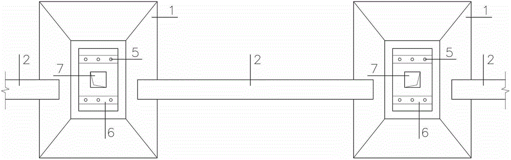 Pre-fabricated foundation structure of steel structure factory building