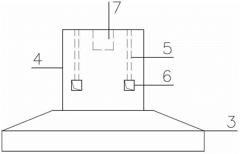 Pre-fabricated foundation structure of steel structure factory building