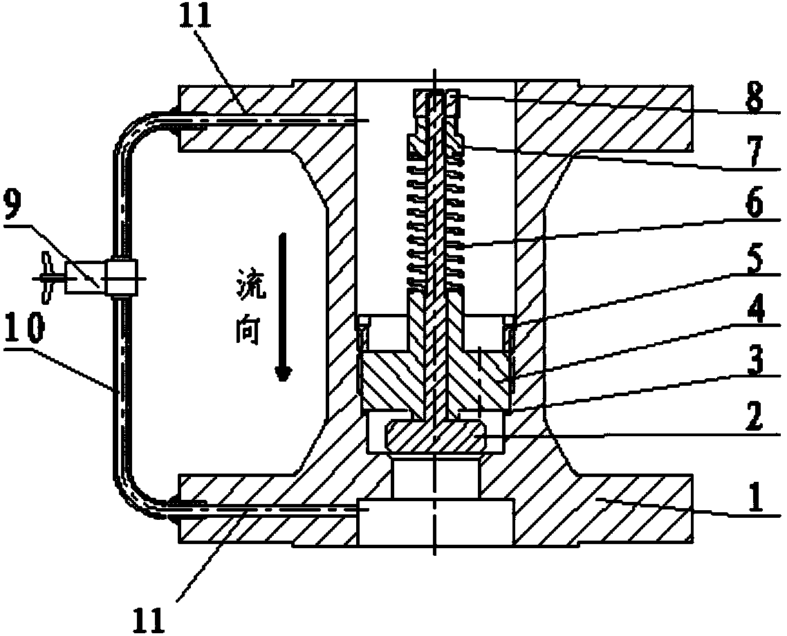 Overflowing valve with automatic resetting and zero leakage functions