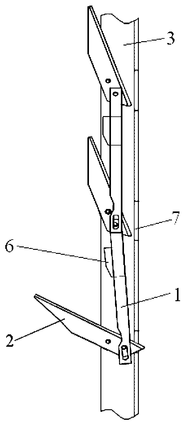 Multi-layer material-storing frame and using method thereof