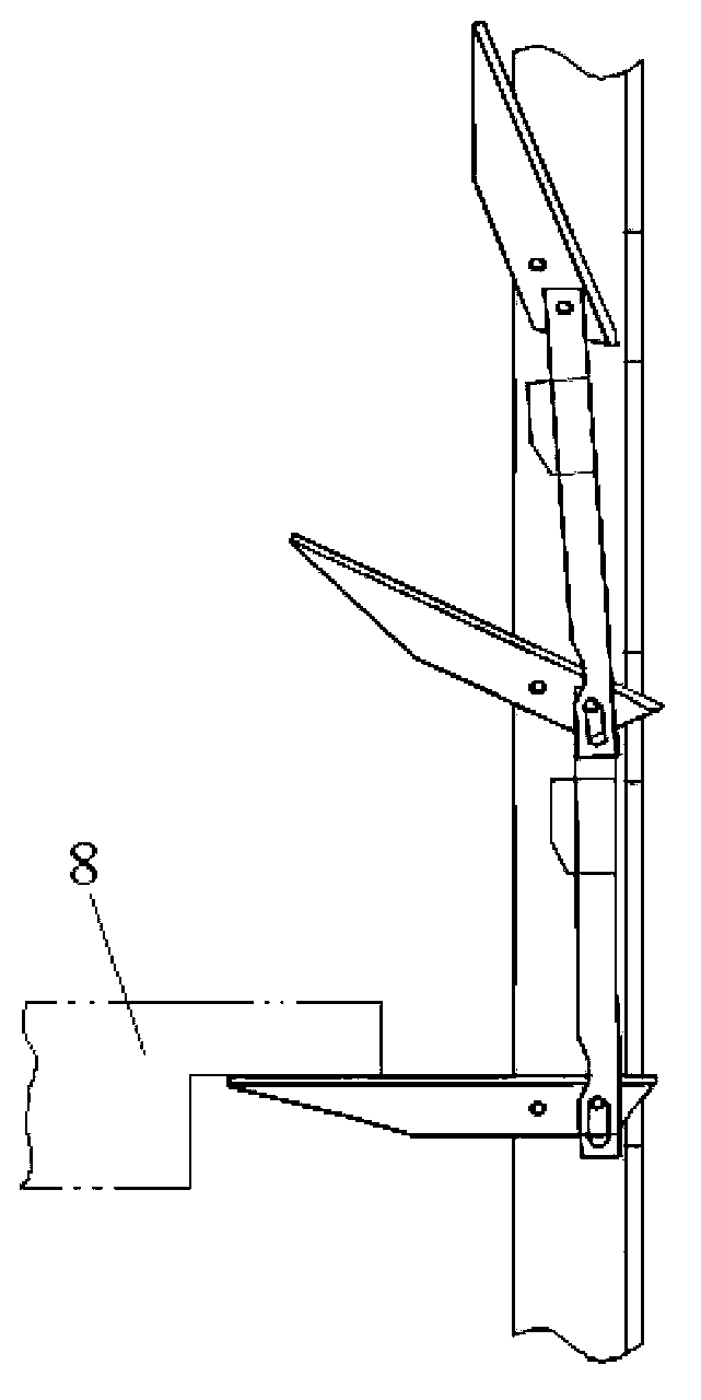 Multi-layer material-storing frame and using method thereof