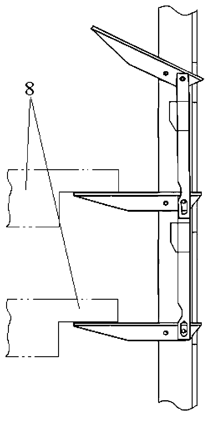 Multi-layer material-storing frame and using method thereof