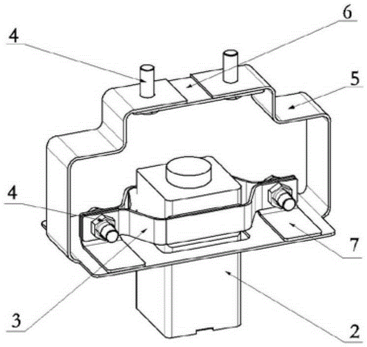 Pull off socket clamping device