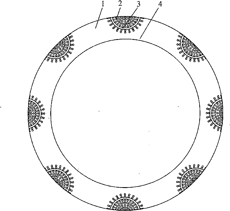 Liquid lubricated end face seal structure with cross-scale surface texture characteristic