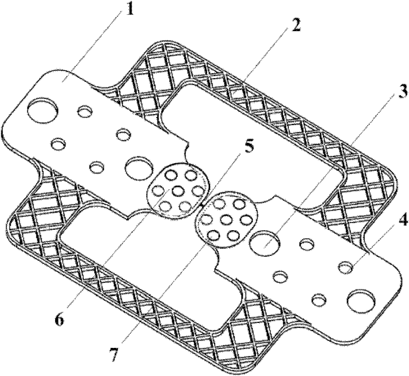 Method for preparing low-stress micro-tensile test sample with mesh support frame