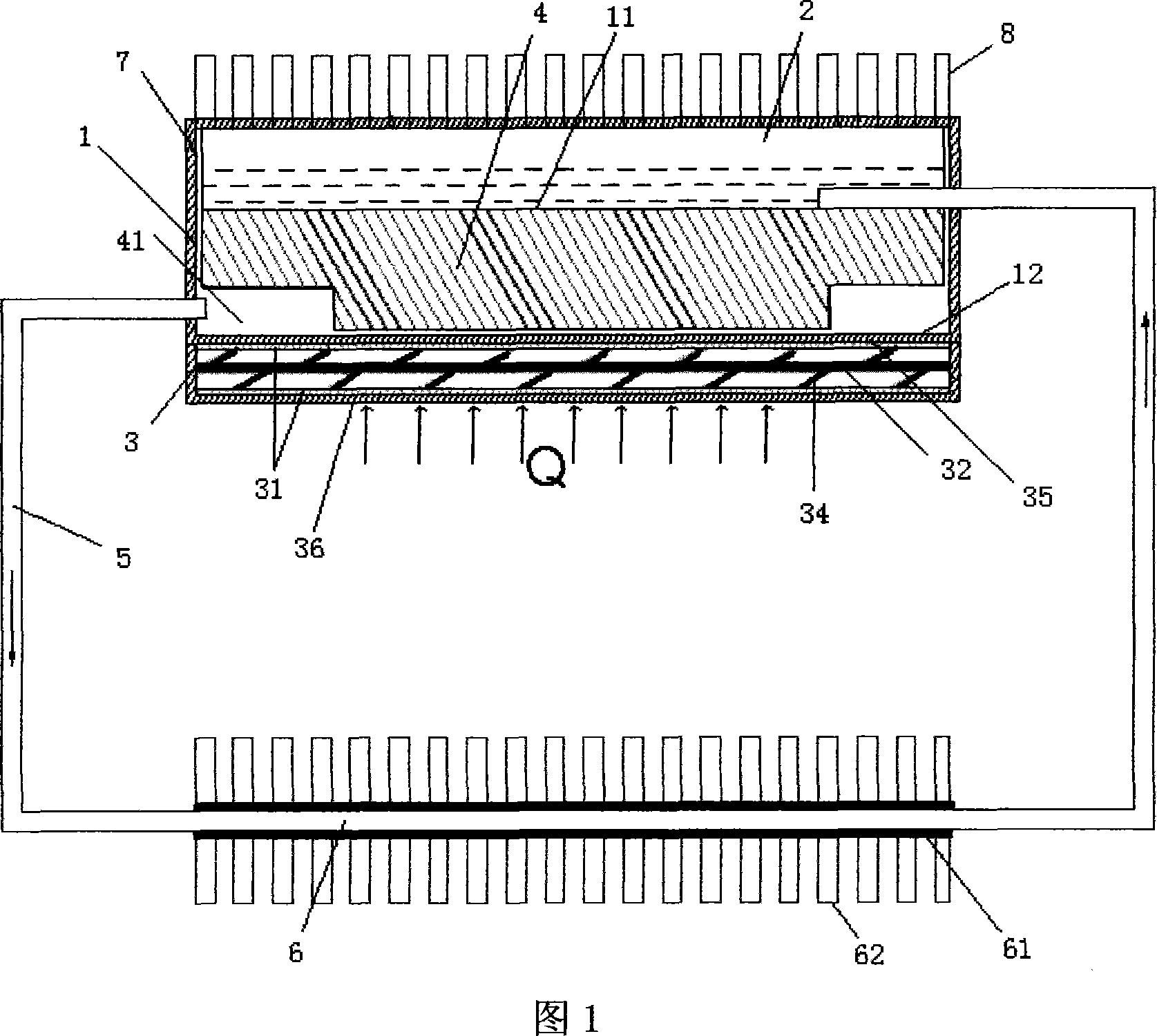 Temperature-evenness loop heat pipe device