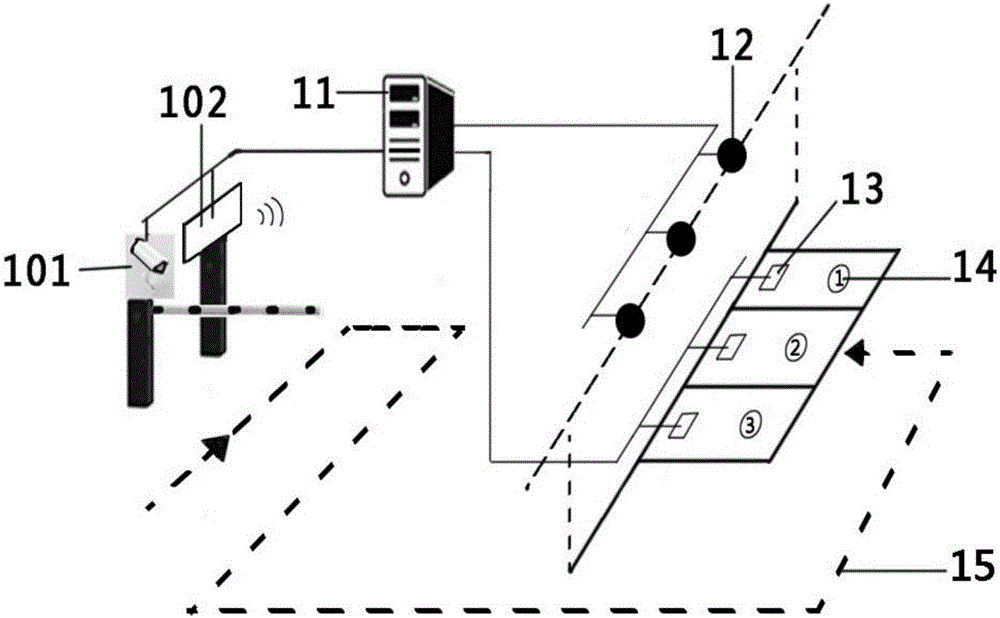 Parking space management system based on Internet of things parking space lock and method thereof