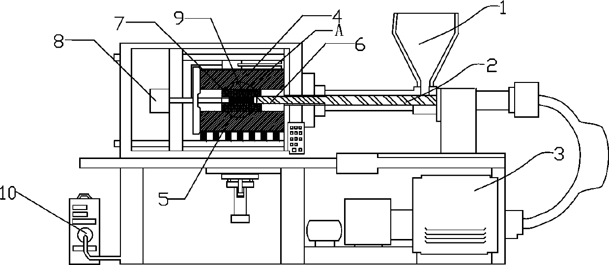 Double-flared-opening plastic part forming mold