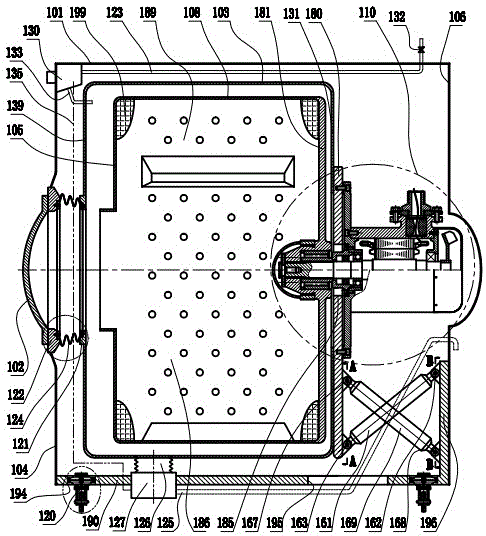 Tungsten alloy squirrel cage motor welding piston shock-absorbing washing cylinder