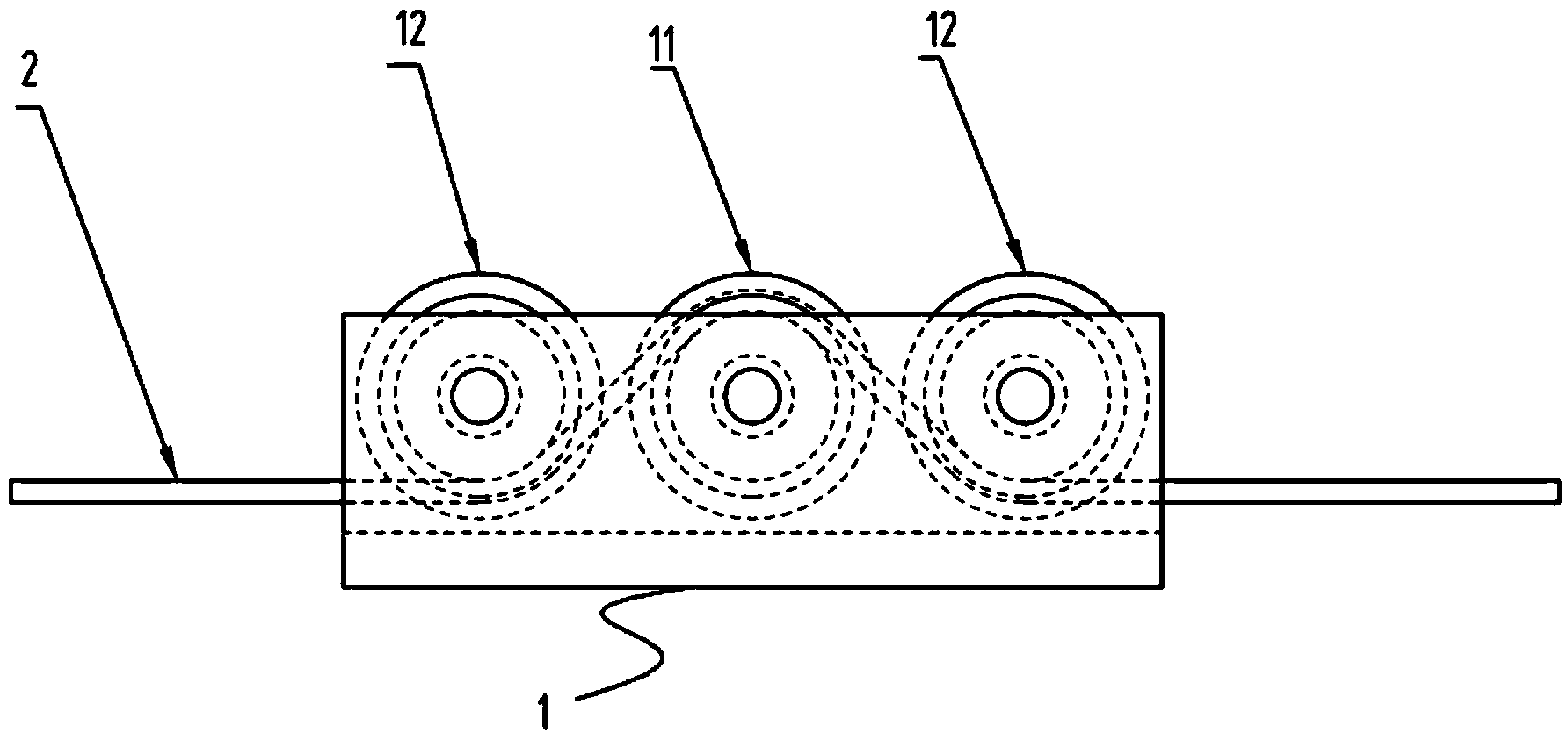 Stroke detection device for crane steel rope