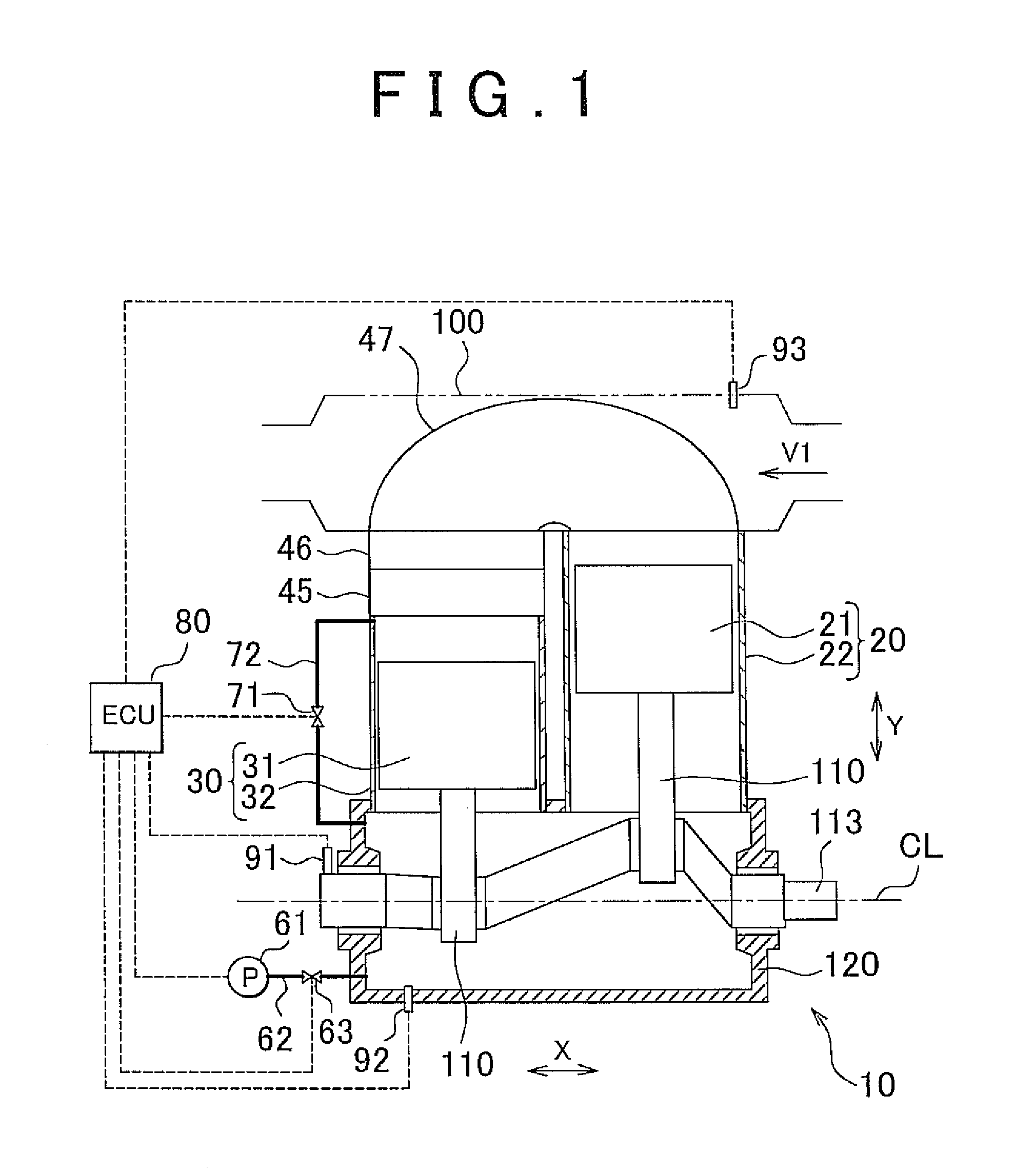 Control device for stirling engine