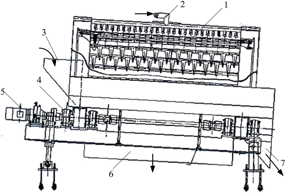 Dynamic screen hole rotary screen surface automatic-cleaning solid garbage treatment device