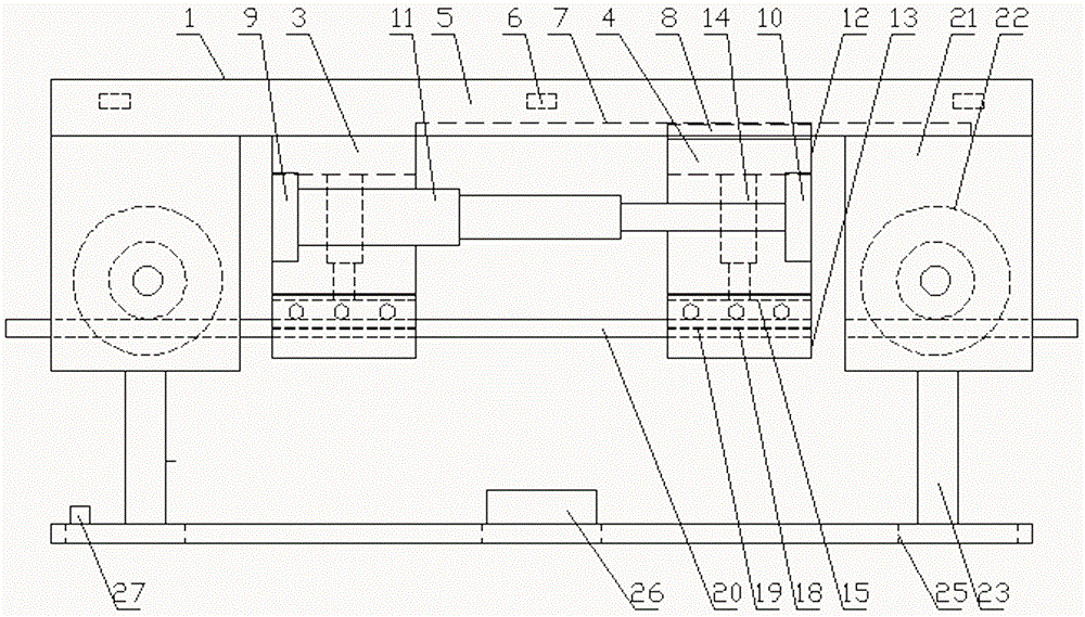 Automatic cabling device for transmission line