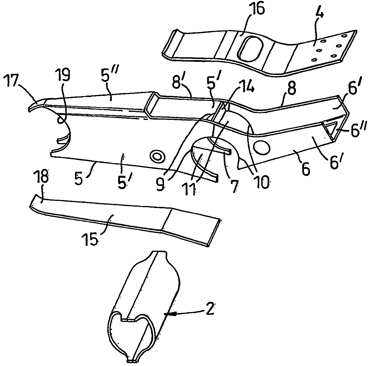 Vehicle suspension beam