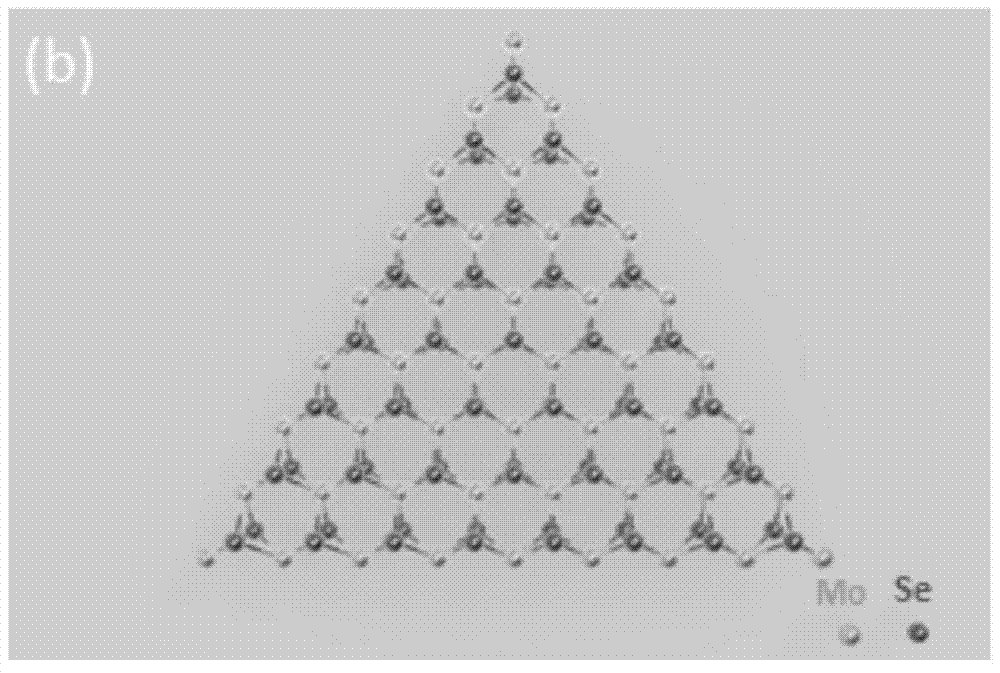 Preparation method of large-area single-layer or multi-layer molybdenum diselenide single chip