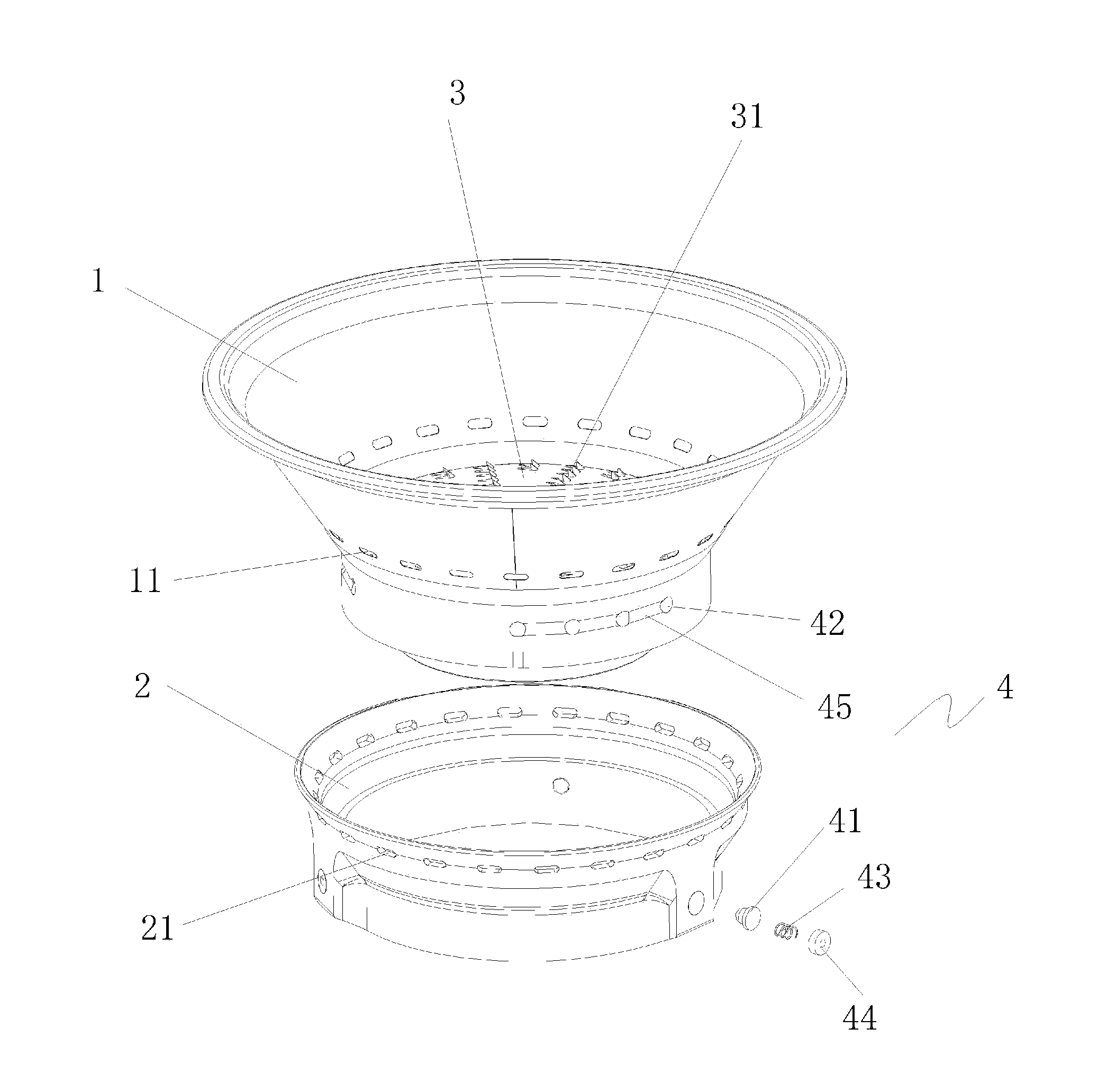 Fiber flow controlled centrifugal bowl mechanism