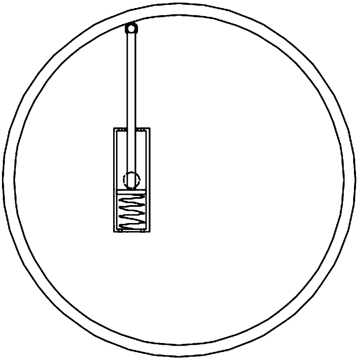 Environment-friendly paint piston type stirring device