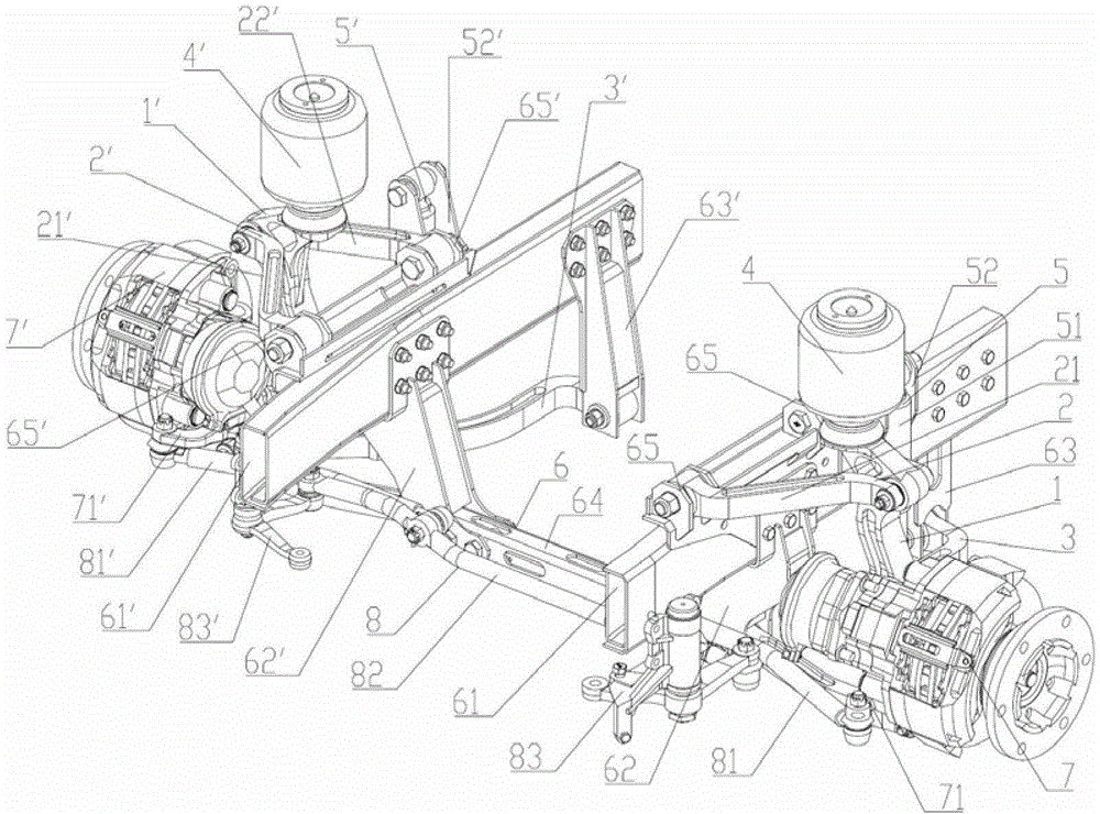 A Kind of Independent Air Suspension for Small and Medium Buses