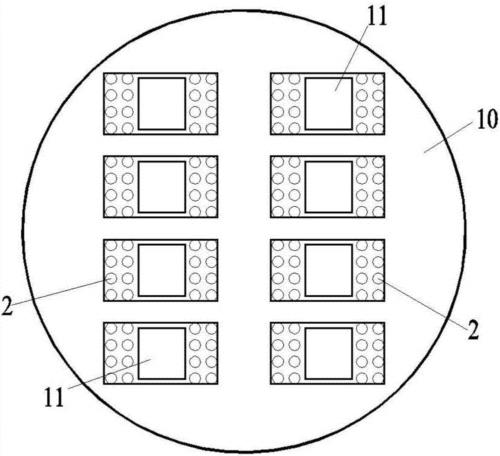 Embedded type TSV adapter plate structure for numerous-layer wiring