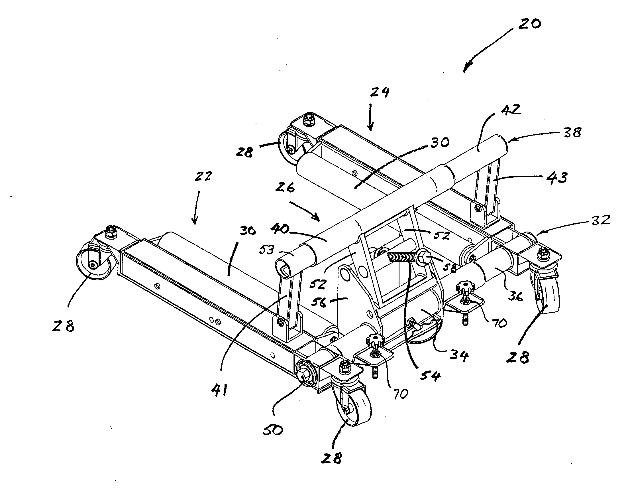 Automobile jack and wheel dolly