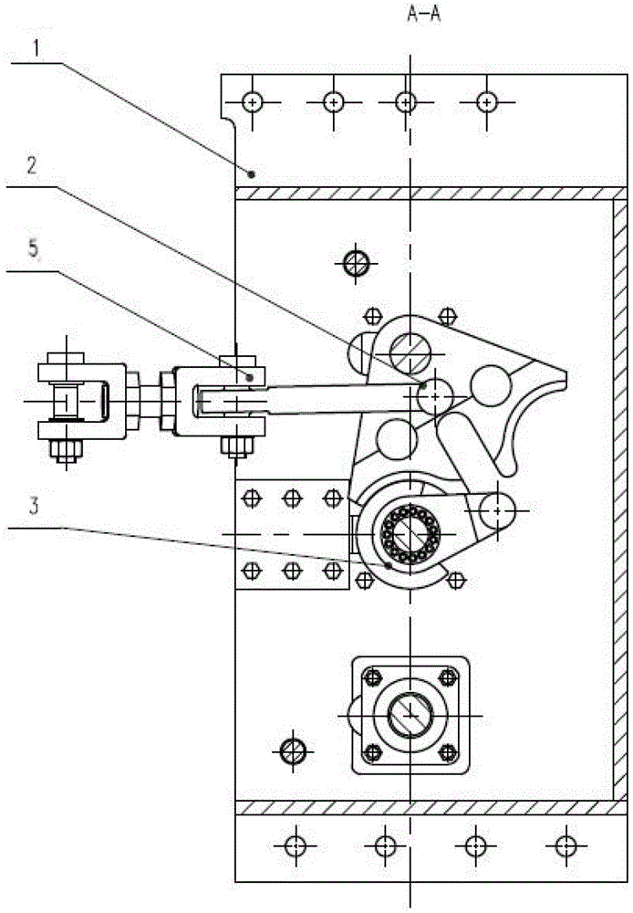 Personnel gate transmission case based on sheave transmission