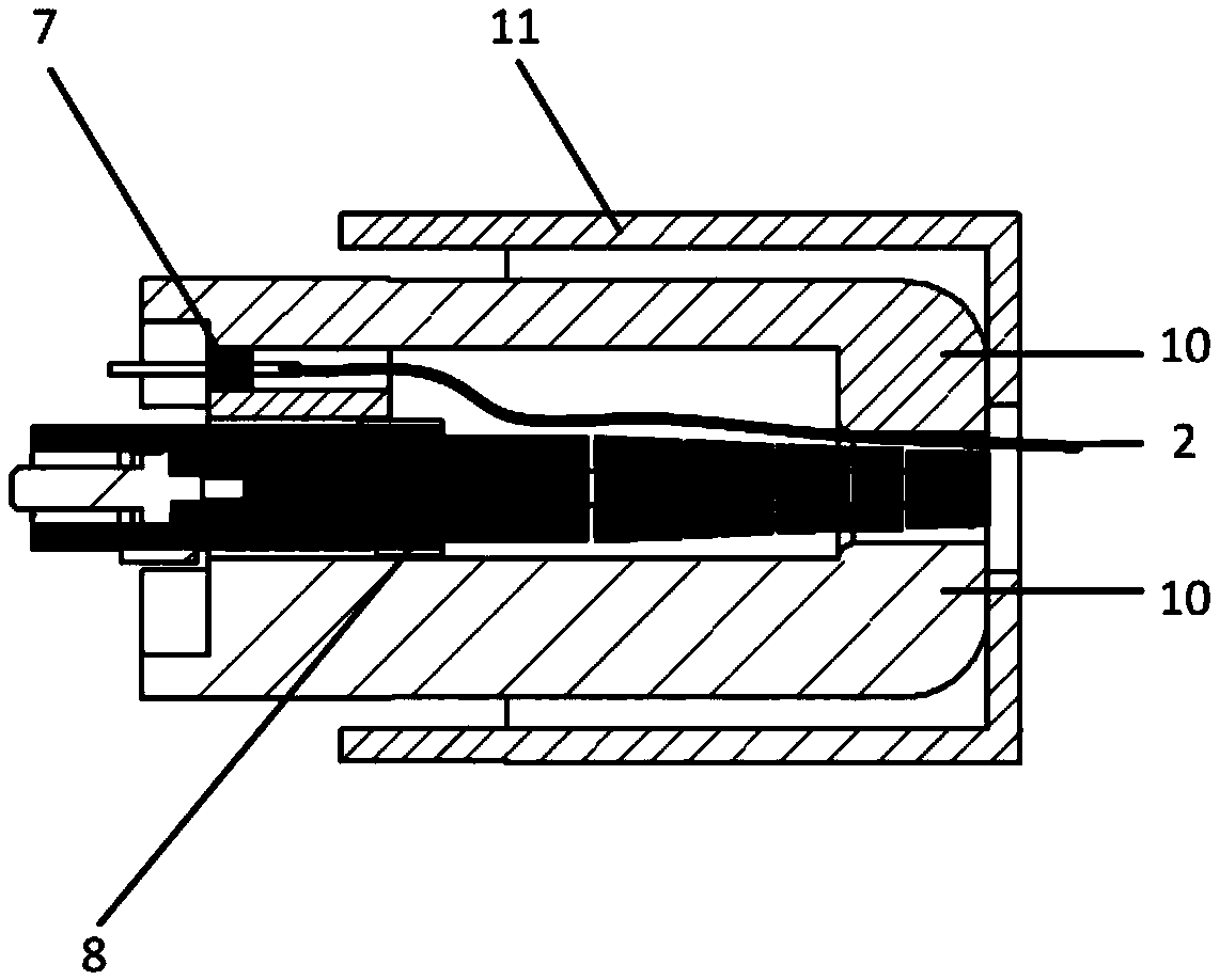 Rapid plug type photocoupling joint for photoacoustic ultrasonic intravascular imaging system