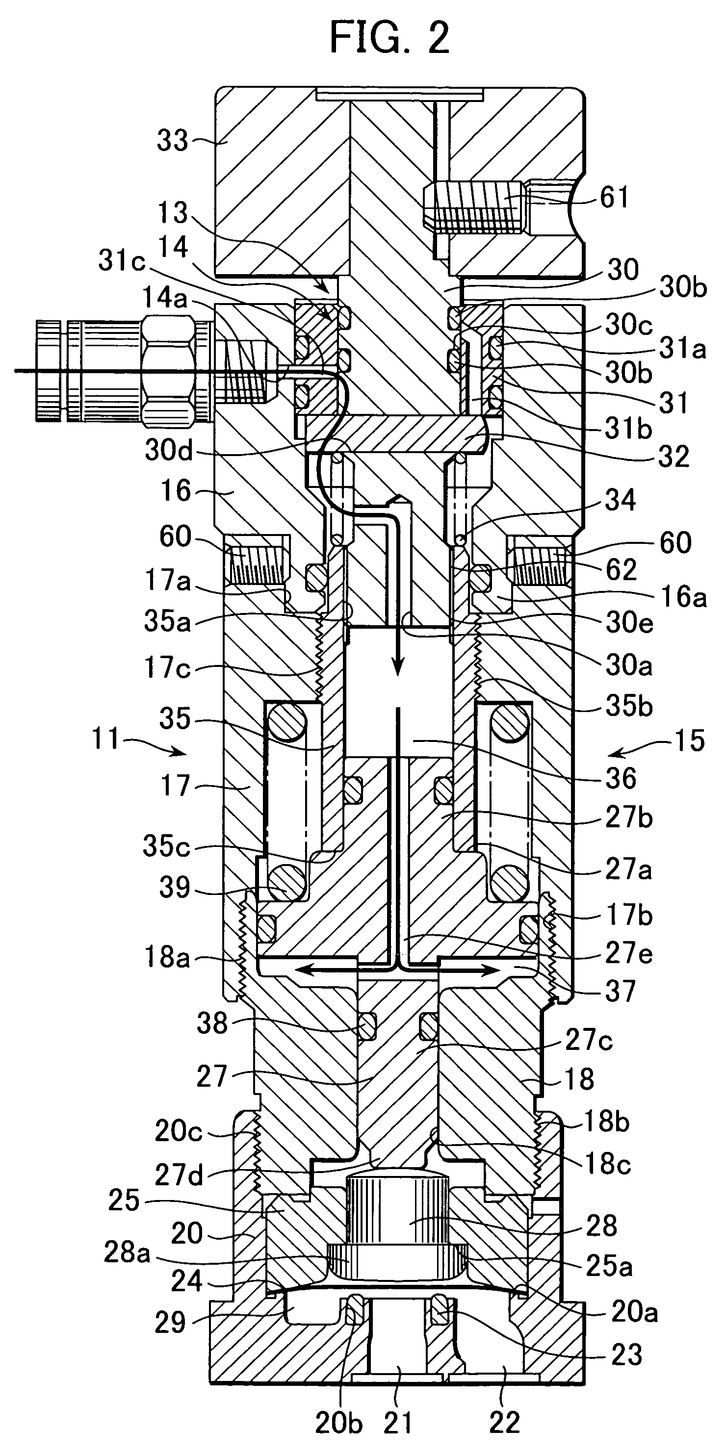 Composite valve for gas supply system