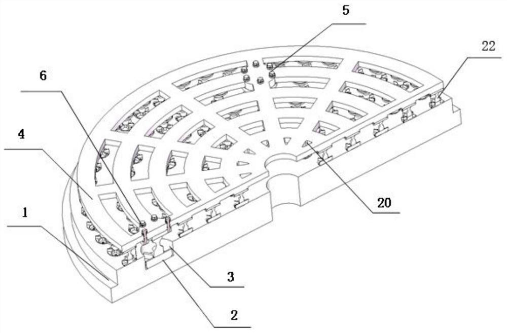 A flexible memory alloy support device for a small-caliber light mirror