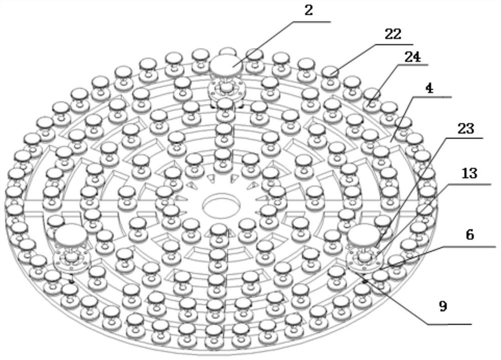 A flexible memory alloy support device for a small-caliber light mirror