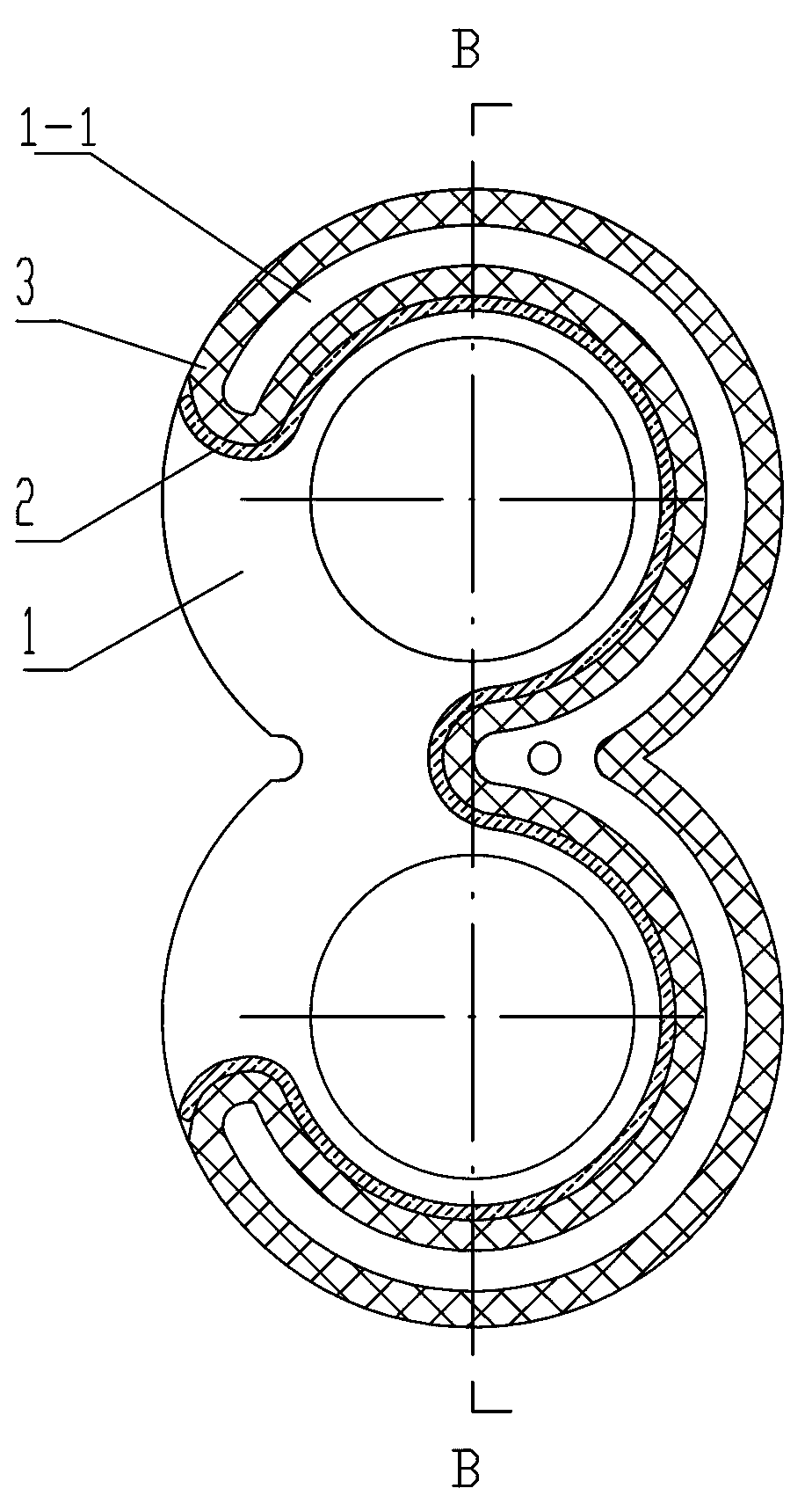 High-pressure gear pump floating side plate with pressing plate