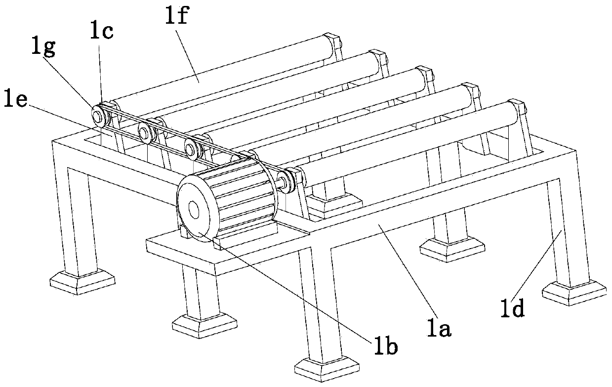 Steel pipe paint spraying machining device