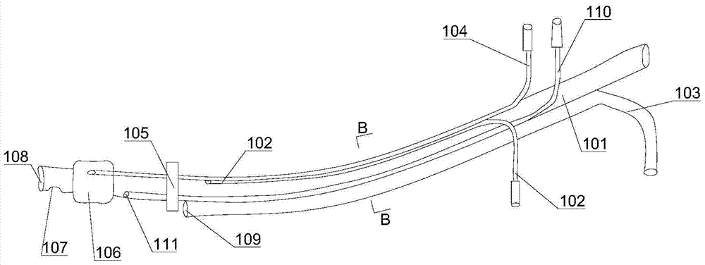 Endotracheal tube with pharyngeal suction tube