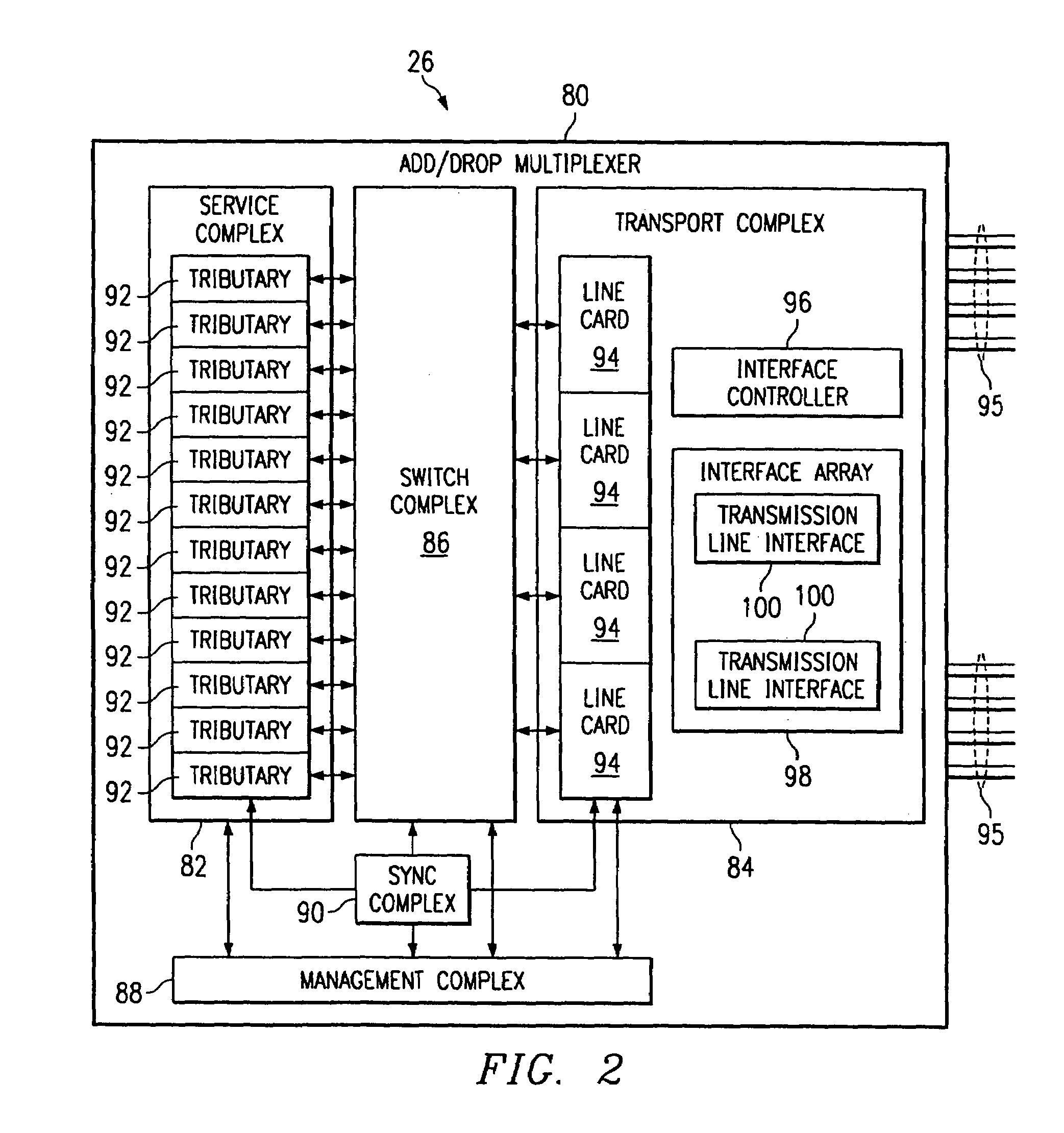 Transmission slot allocation method and map for virtual tunnels in a transmission line