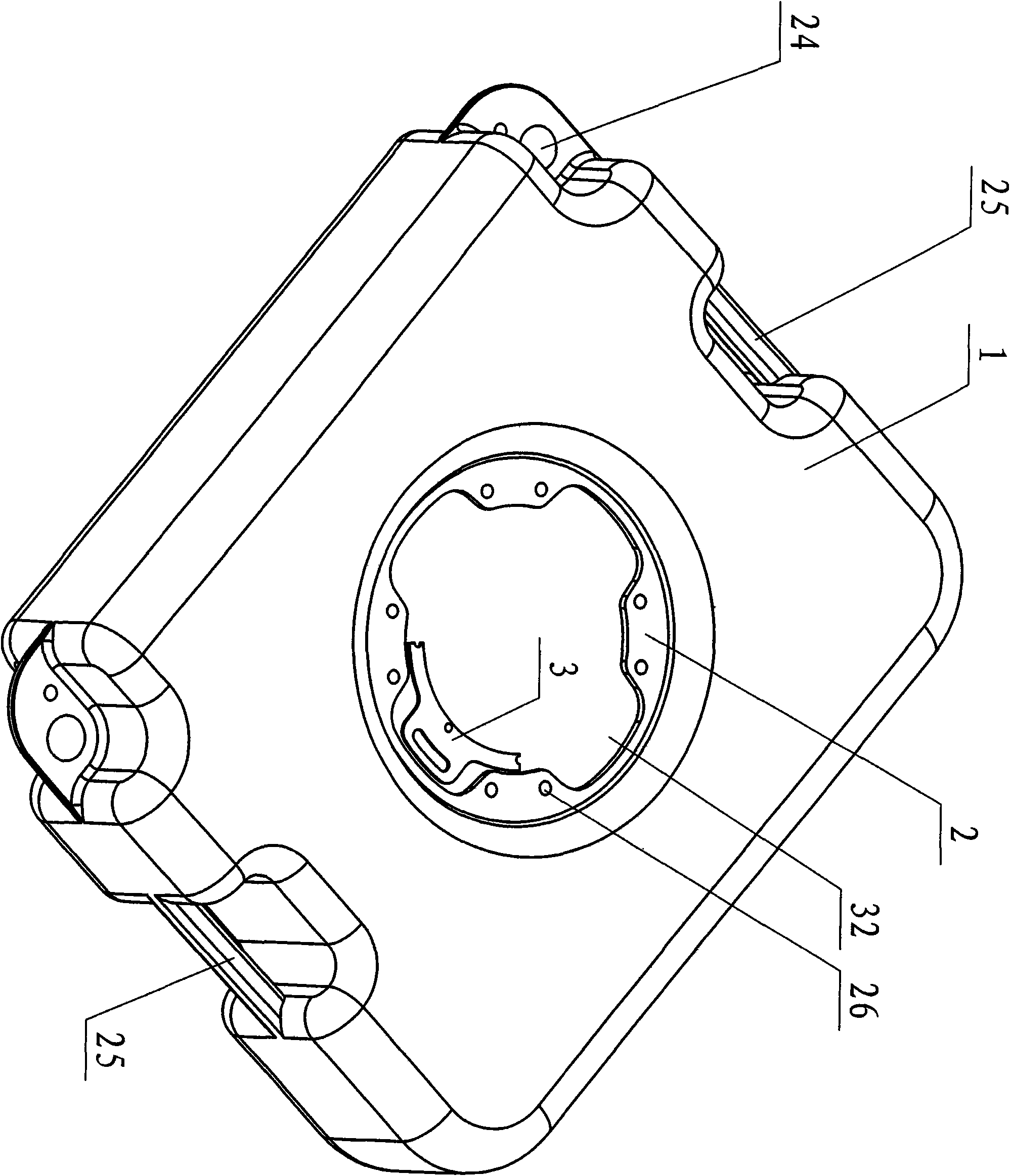 Floating water pump of water cooling motor